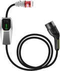 AWESAFE Stations de charge, 22KW, 4M, Noir/Gris, Borne de Recharge Électrique Triphasée Type 2, 32A Réglable (6A/8A/10A/13A/32A)