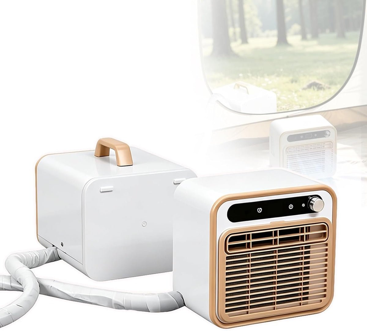 climatiseur portable Climatiseur, 5000 BTU, 40 dB, 130 m, Blanc, split portable haute puissance, refroidissement silencieux