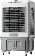 PQxQZ rafraîchisseur d'air, 55 L, Gris, Refroidisseur D'air éVaporatif Industriel Mobile, par éVaporation