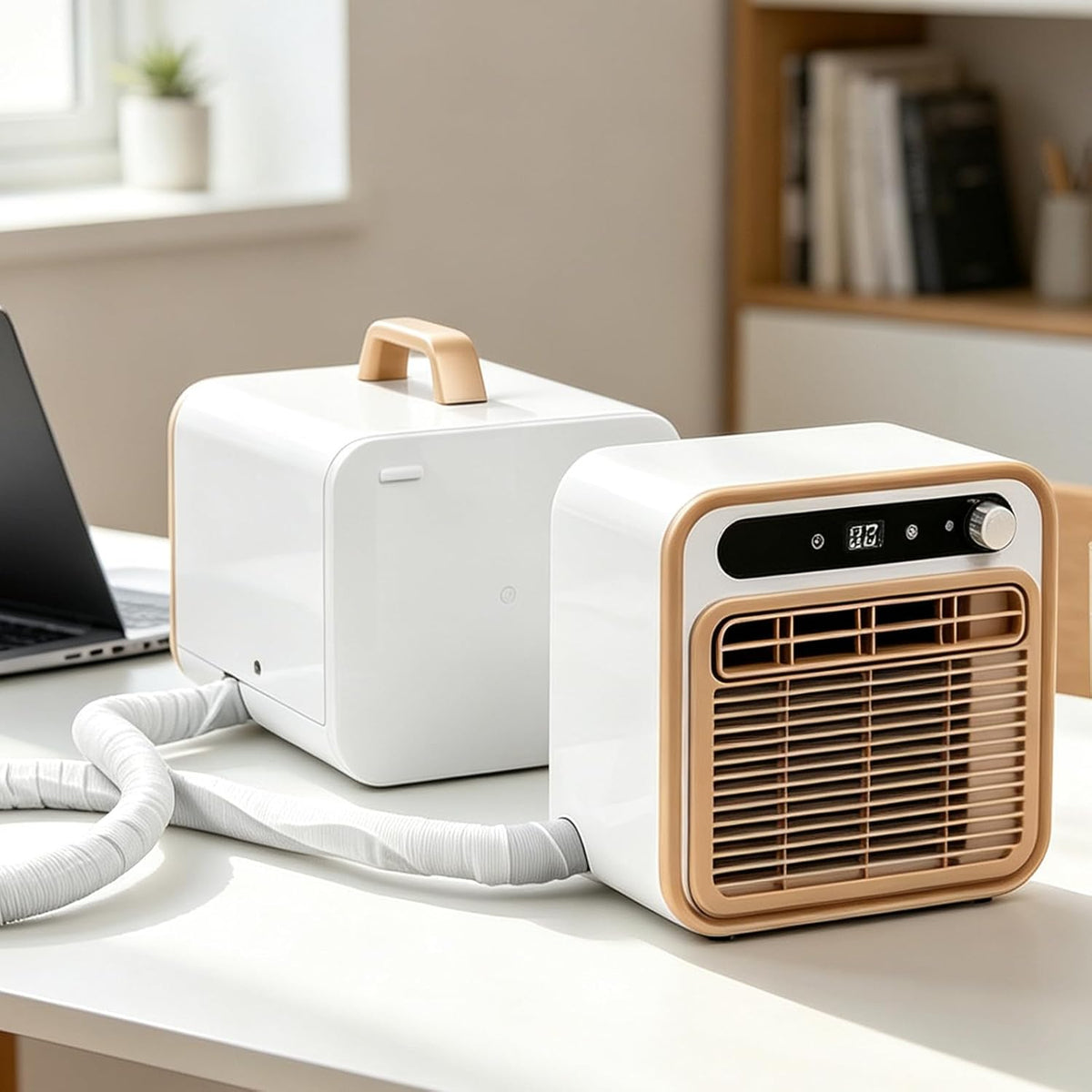 Gavscient Climatiseurs, 490 × 288 × 272 mm, <40 dB (unité intérieure), 5000 BTU, 15 kg, 1 m, Blanc classique, Unité de Climatisation Portable Split