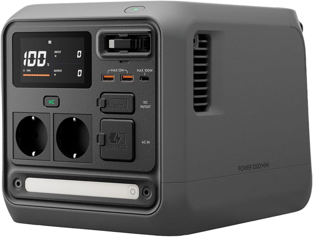 DJI groupe électrogène, 008 Wh, 000 W, Noir/Gris, Station électrique portable Power 1000 Mini, batterie LFP de 1