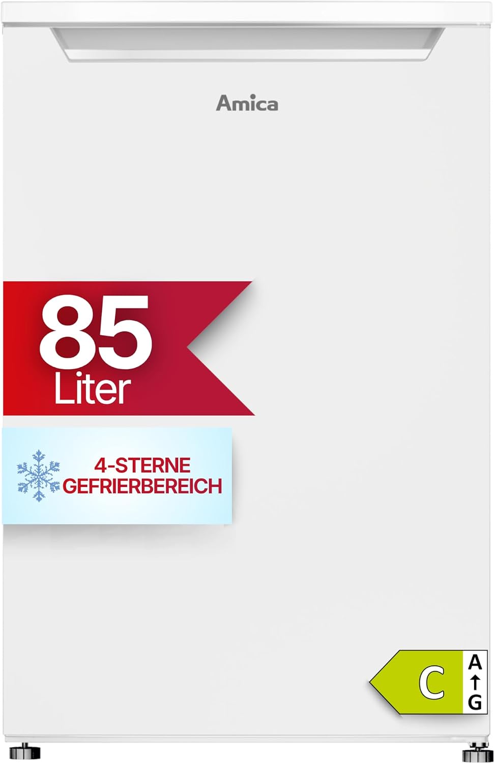 Amica Congélateurs, 84,5 x 55 x 56 cm, 85 L, 3211 W, Blanc