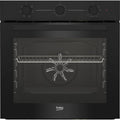 Beko Fours encastrables, 72 litres, Noir/Argenté, Four électrique ventilé classe A couleur noire - BBIE11100B