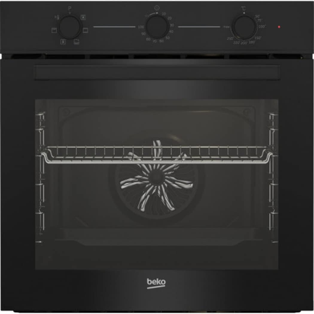 Beko Fours encastrables, 72 litres, Noir/Argenté, Four électrique ventilé classe A couleur noire - BBIE11100B