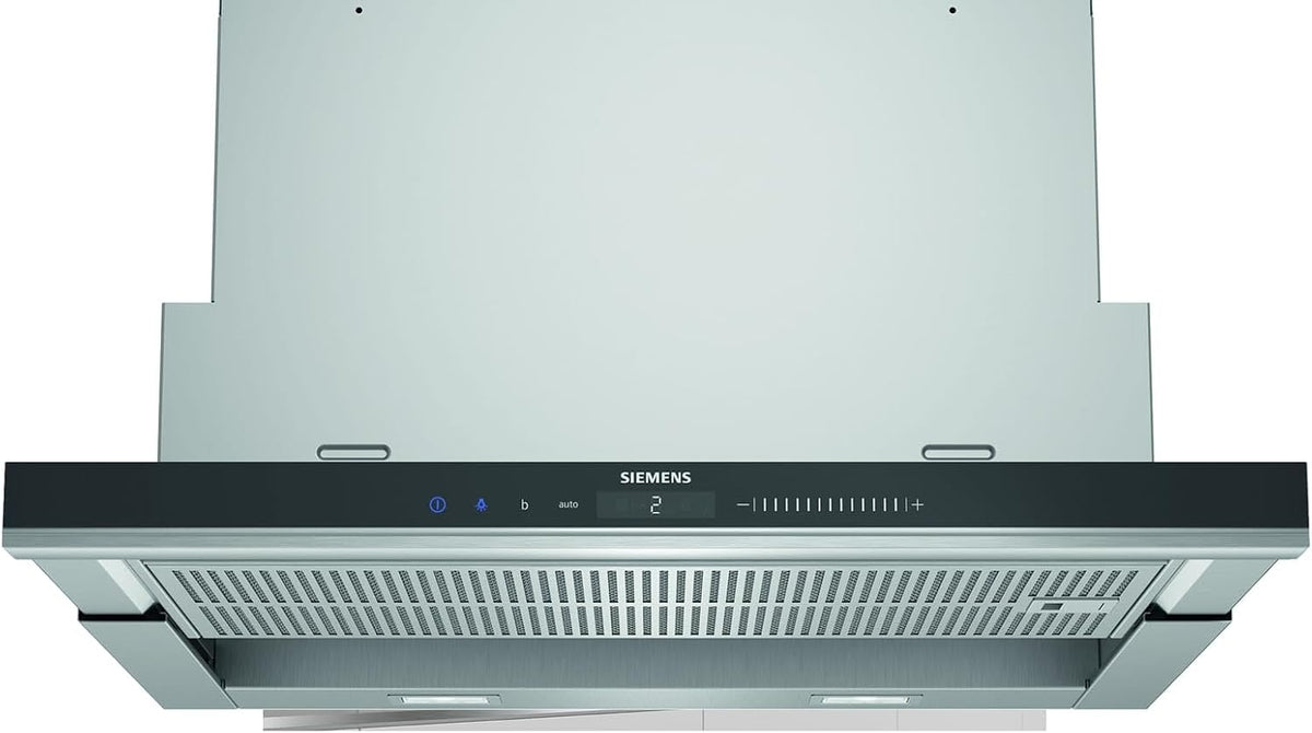 SIEMENS Hottes aspirantes, 935 m, Noir/Argenté, iQ700 LI69SA684 hotte Semi-intégrée (semi-encastrée) Noir