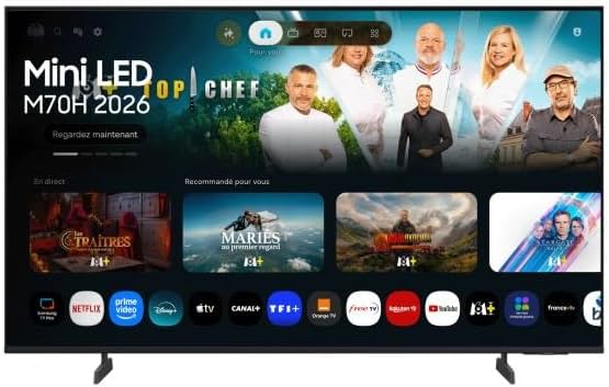 Samsung téléviseur, Noir, TV M70H (2026) 55' Mini LED UHD 4K - TU55M70HAUXXC