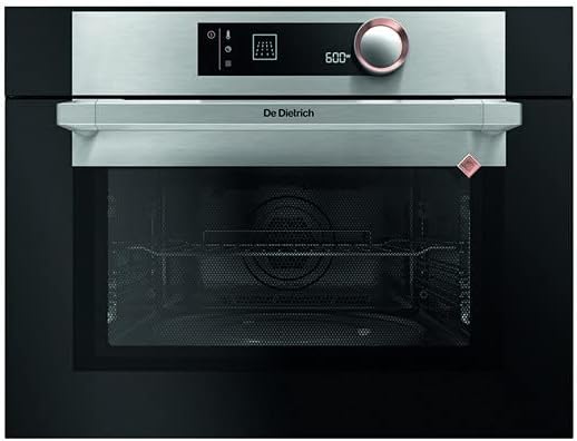 De Dietrich Classique, 40 litres, 1000 W, Noir/Argenté, Micro ondes Encastrable DKE7335X - Micro-Ondes Integrable Noir et inox