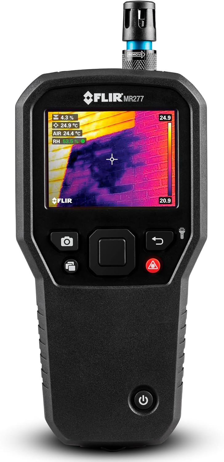FLIR Imageurs thermiques, Noir/Gris, MR277 Mesureur Humidité, Caméra IR MSX et Hygromètre