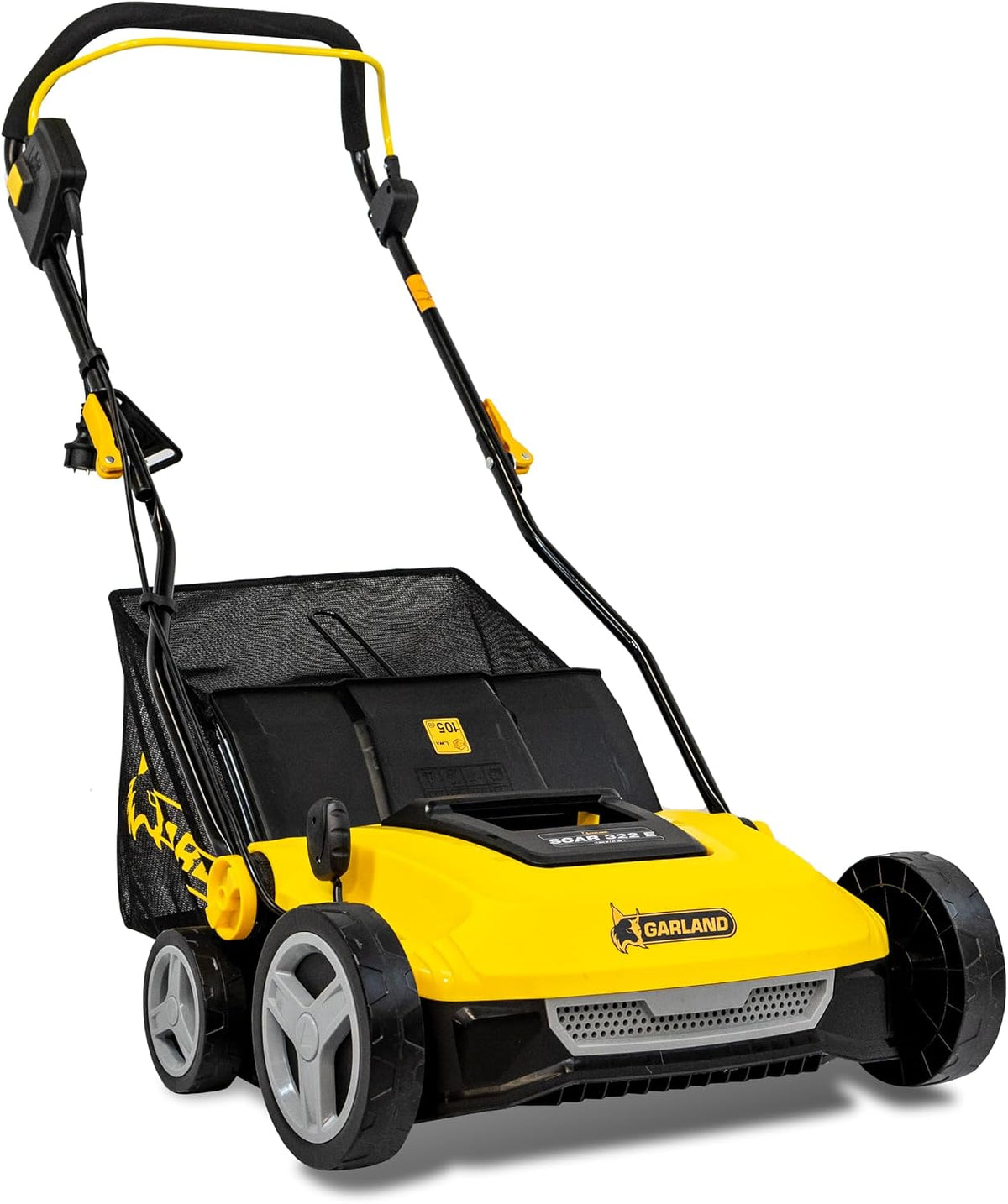 Garland Scarificateurs, 1800 W, 37 cm, 300 m, Noir/Jaune, Scar 322E-V23 Scarificateur électrique, gazon jusqu'à ²