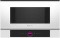 Bosch Classique, 59 x 38 cm, Blanc/Argenté, BFL7221W1 Série 8 - Micro-ondes, intégrable, AutoPilot, Digital Control Ring