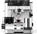 NINJA broyeur, Noir/Argenté, Luxe Premier, Machine a cafe a grain barista 3 en 1 ES601EU, Cappuccino, 4 préréglages