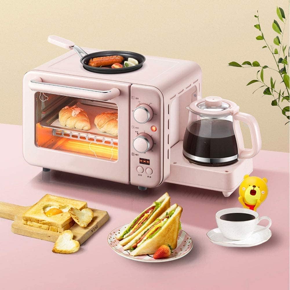 RKYRRKI déshydrateur alimentaire, Rose, Air Fryer Combo Four à convection, grille-pain, déshydrateur, fonctions pour frire