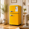 bureau ZHOMGG, 45 dB, 60 L, 41 cm, 41×45×89 cm, Jaune, Mini Frigo Congélateur Combiné 2 Portes Compact ( )