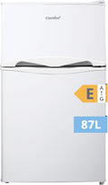 Comfee réfrigérateur, 87 L, Blanc, ' Frigo Congelateur, Petit Frigo, Refrigerateur Combi, Éclairage, Étagères Amovibles