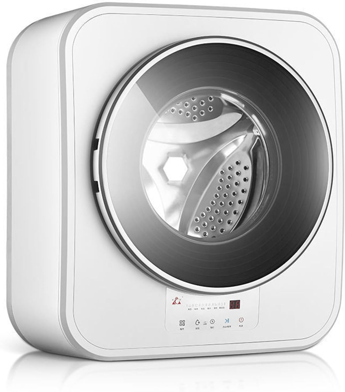 DPLxQPP lave-linge, 550x342x620 mm, 3 kg, Blanc, Chargement Frontal, à Chargement Frontal d'une Capacité, Mini Séchant Automatique