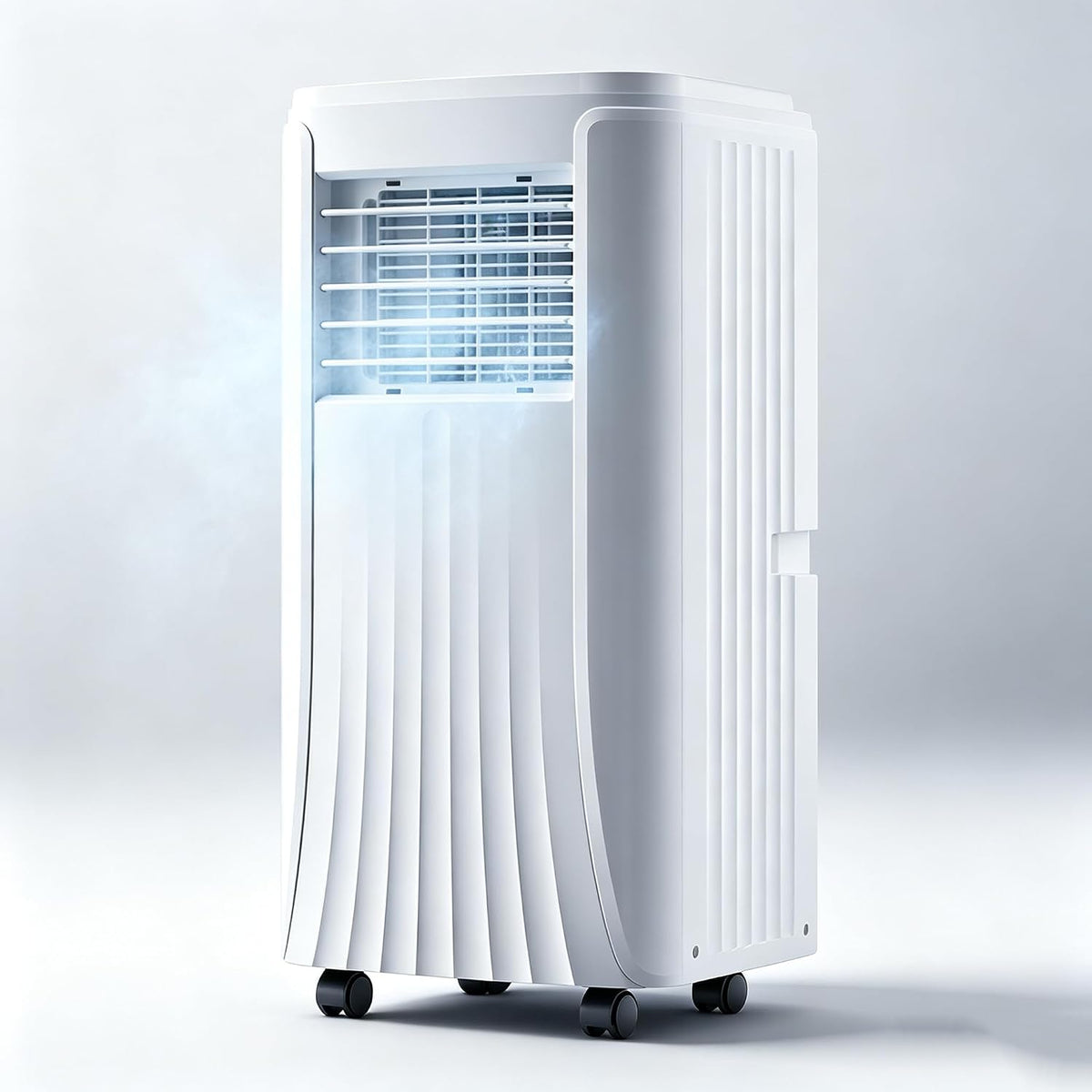 climatiseur portable JIANGSS, 330 x 280 x 680 mm, 3500 W, Noir, Autonome, 3 Vitesses de Ventilation, minuterie 24 h