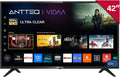 Antteq téléviseur, 42 Pouces, 106 cm, Noir, AV42F3 Smart TV 2K D-LED ( ) avec Netflix, Prime Video, Molotov TV