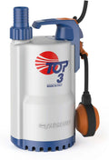 Pedrollo Pompes de relevage, 220v, 0.55 Kw, Gris/Blanc, Pompe De Relevage Top 3 Eau De Pluie Flotteur Intégré 9.6 M3/h