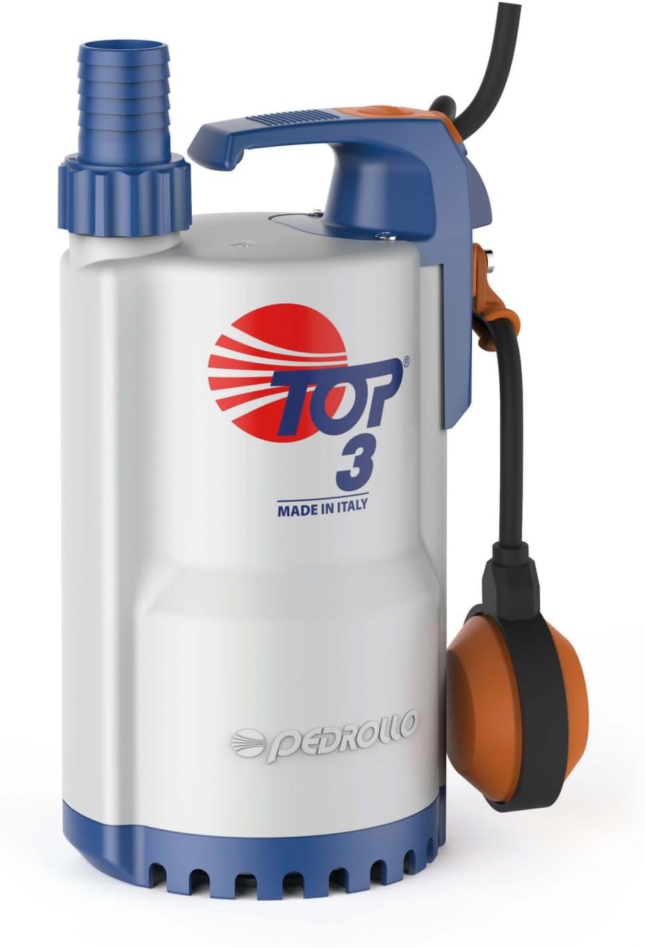 Pedrollo Pompes de relevage, 220v, 0.55 Kw, Gris/Blanc, Pompe De Relevage Top 3 Eau De Pluie Flotteur Intégré 9.6 M3/h