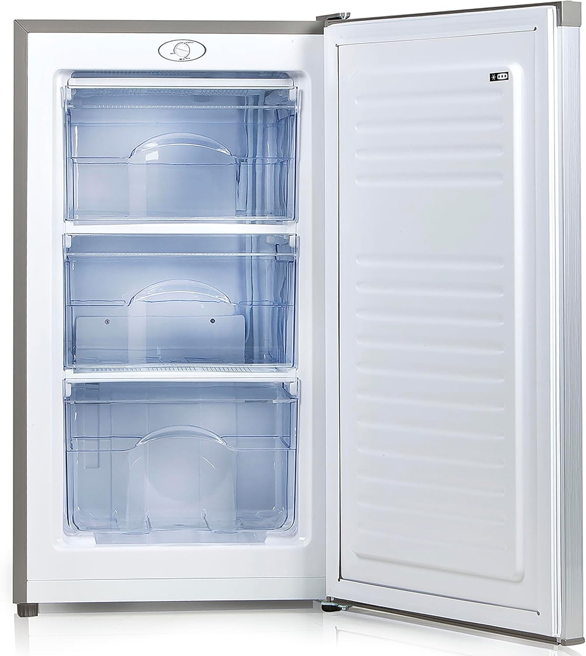 PRIMO Congélateurs, 64 litres, 40 dB, 64 L, Argenté, PR149DV Congélateur Table Top - - Argent - Comptoir, Réversible - Freezer