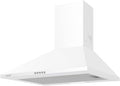 CATA hotte aspirante, 600 WH, 60 cm, Blanc, Modèle OMEGA II, Cloche décorative murale, 3 niveaux d'extraction
