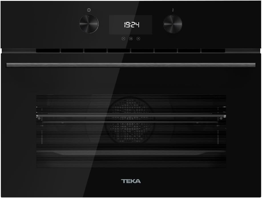 Teka Fours encastrables, 45 cm, Noir, Four compact, four + micro-ondes, système de nettoyage HydroClean ECO