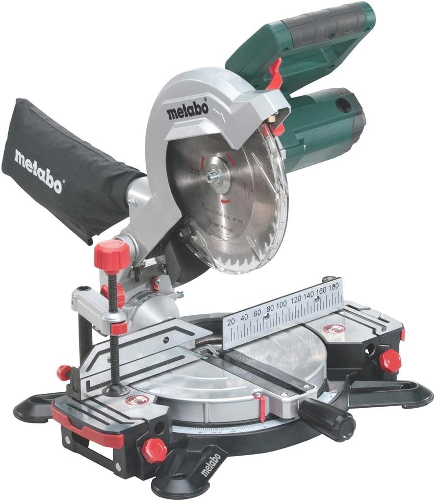 metabo Scies d'encadreur, 216 mm, 216 M, Gris/Noir, SAS Scie à onglet laser cut KS - 619216000
