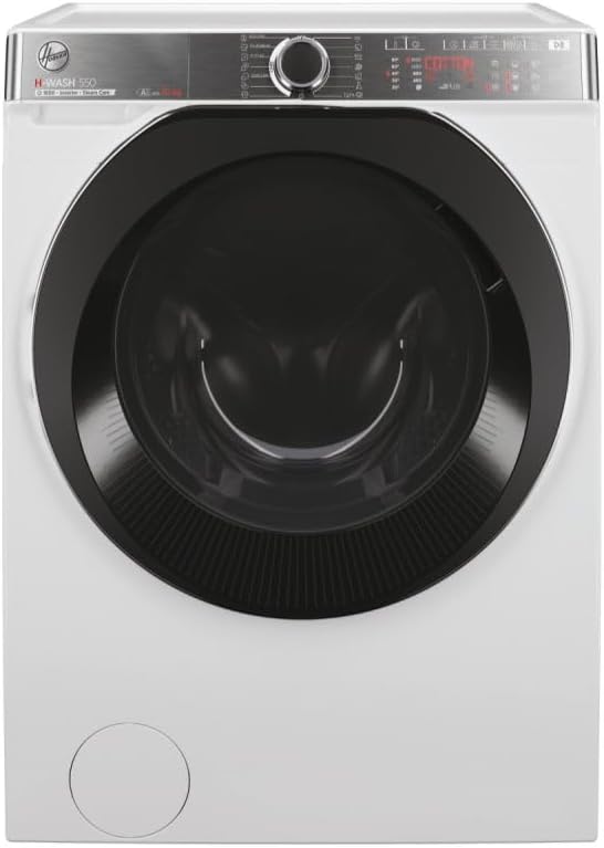 Hoover lave-linge, 10 kg, 85 x 60 x 58 cm, Blanc, Hoo ver H-WASH 550 Machine à laver à libre installation