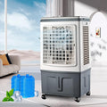 Rafraîchisseur climatiseur portable, 30 L, Blanc, d'Air 4-en-1 Grand Climatiseur Mobile Mécanique, Humidificateur avec 2 Packs de Glace