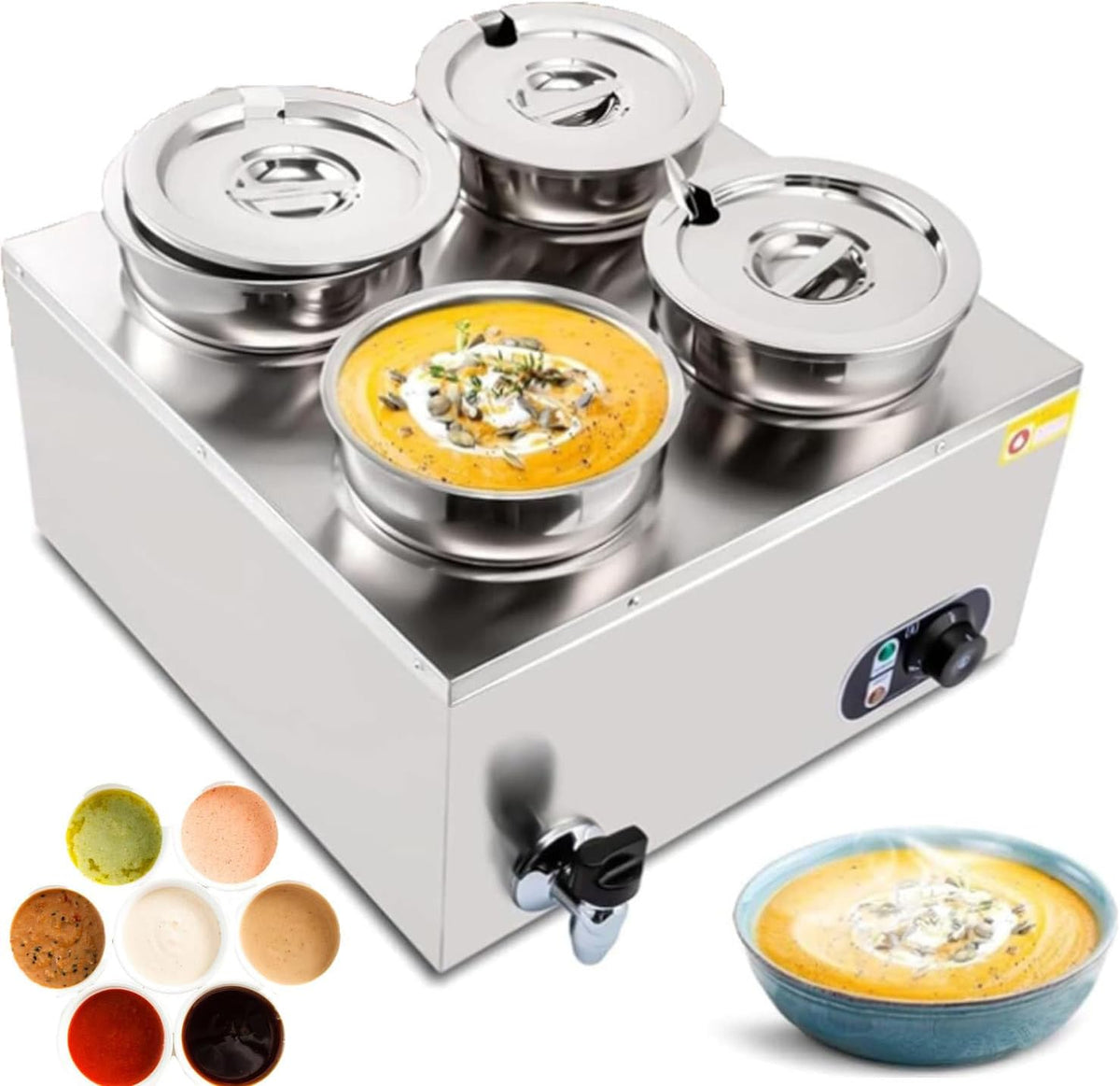 YxYLJOZ Buffets chauffants, Argenté, Commercial