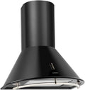 KLARSTEIN hotte aspirante, 60 cm, Noir/Argenté, Noir - Retro, Hotte de Cuisine, Acier Inoxydable, 352 m3/h