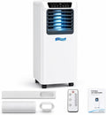 climatiseur portable WANGYYDS, 9000 BTU, 9000 BTU, Blanc, Climatiseur Mobile 7000/ avec Télécommande et Kit Fenêtre