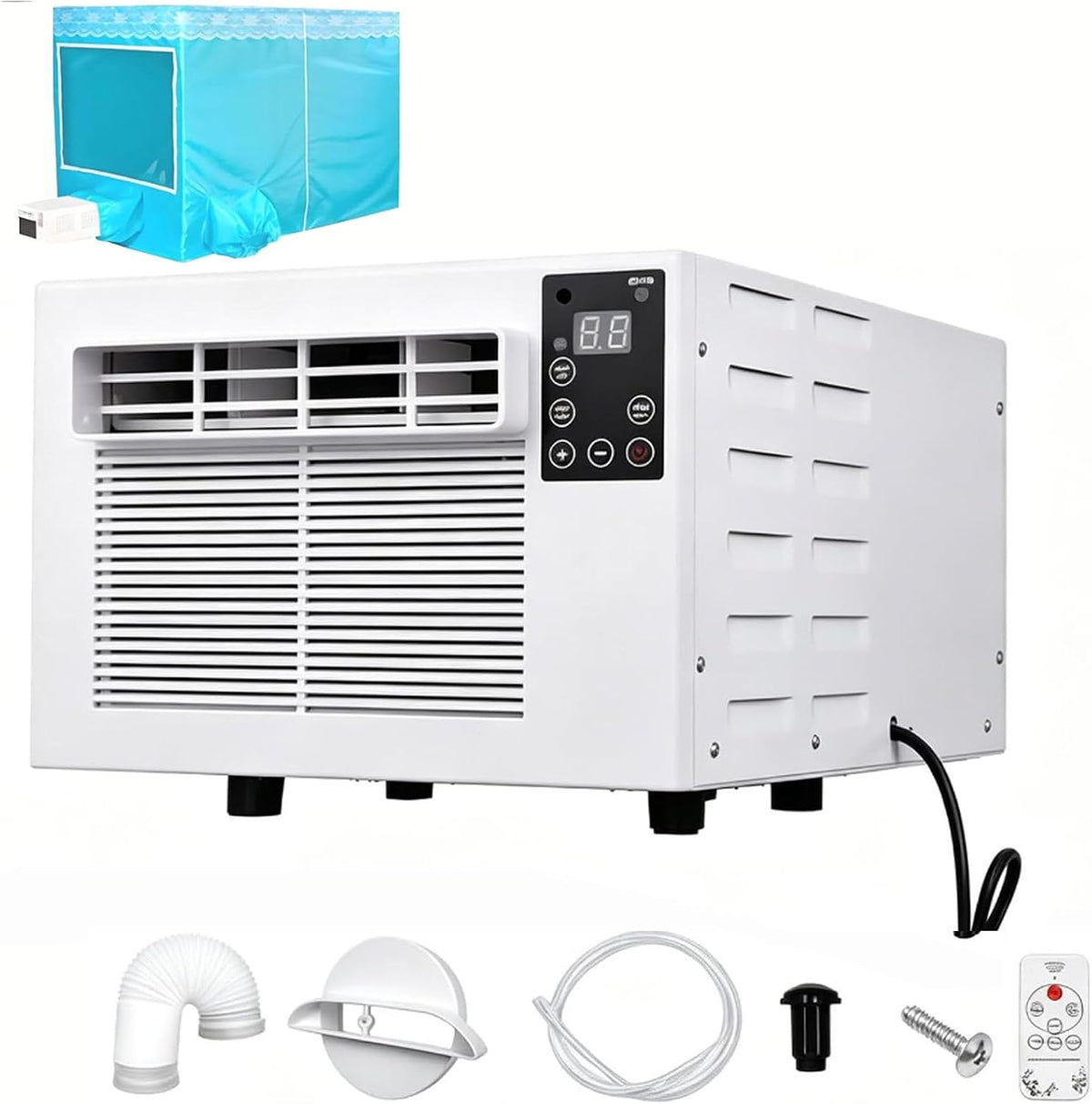 Hydravex déshumidificateur, 38 dB, Blanc, Climatiseur Compact avec Fonctionnement Ultra Silencieux, Affichage numérique