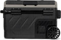 Steamy Glacières, 40 litres, 12 V, 230 V, Noir, -E Dual Zone 41 Roller, Glacière à compresseur électrique avec roulettes