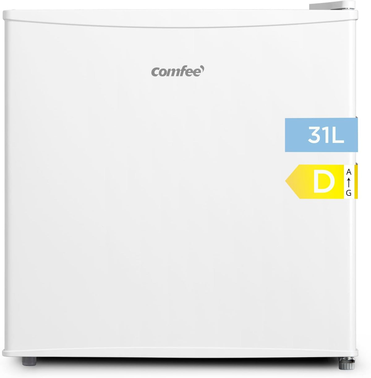Comfee mini réfrigérateur, 31 L, 47x45x49 cm, Blanc, ' Mini Congelateur, Congelateur Petite Taille, Silencieux