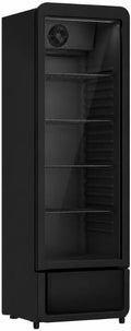 armoire Générique, 258 Litres, Marron, à Boissons Réfrigérée Noire 1 Porte