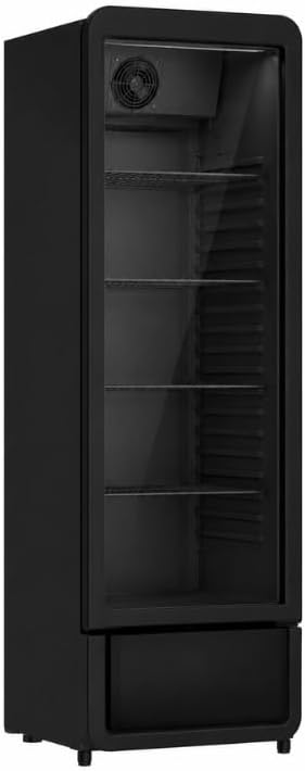 armoire Générique, 258 Litres, Marron, à Boissons Réfrigérée Noire 1 Porte
