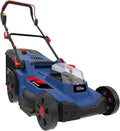 Güde tondeuse à gazon, 36 V, 430 mm, 50 l, Bleu/Noir, sans fil RM 36-0.43 (, Easy-Energy-Exchange, Brushless