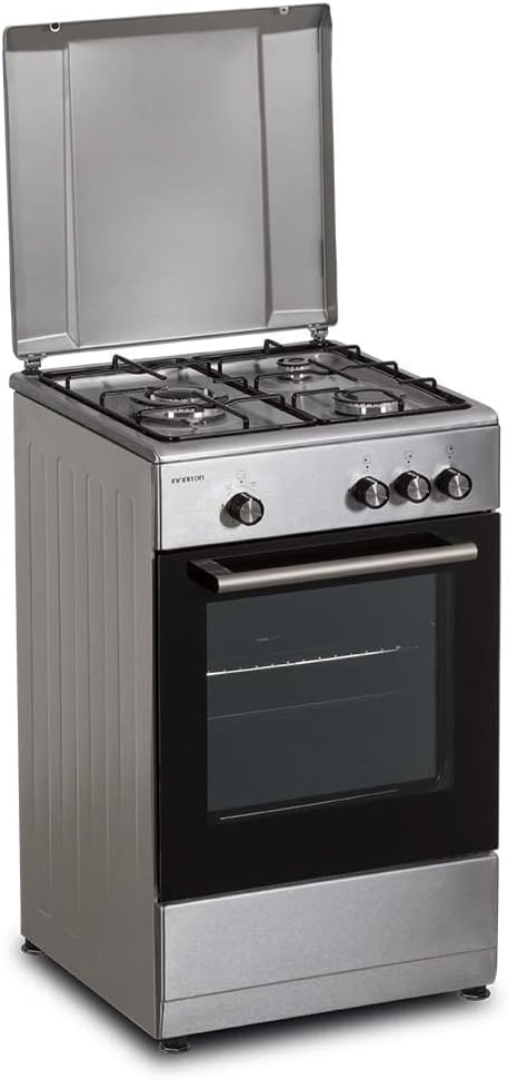 Tables de cuisson INFINITON ELECTRONICS, 86 x 49,8 x 55,5 cm, 50 cm, Argenté, INFINITON Cuisinière à gaz CC57TAC - Largeur