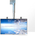 QICBYING téléviseur, 110-240 V, 70 pouces, 2 m, 90 cm, tôle d'acier laminée à froid, Noir, Support de montage TV au plafond réglable