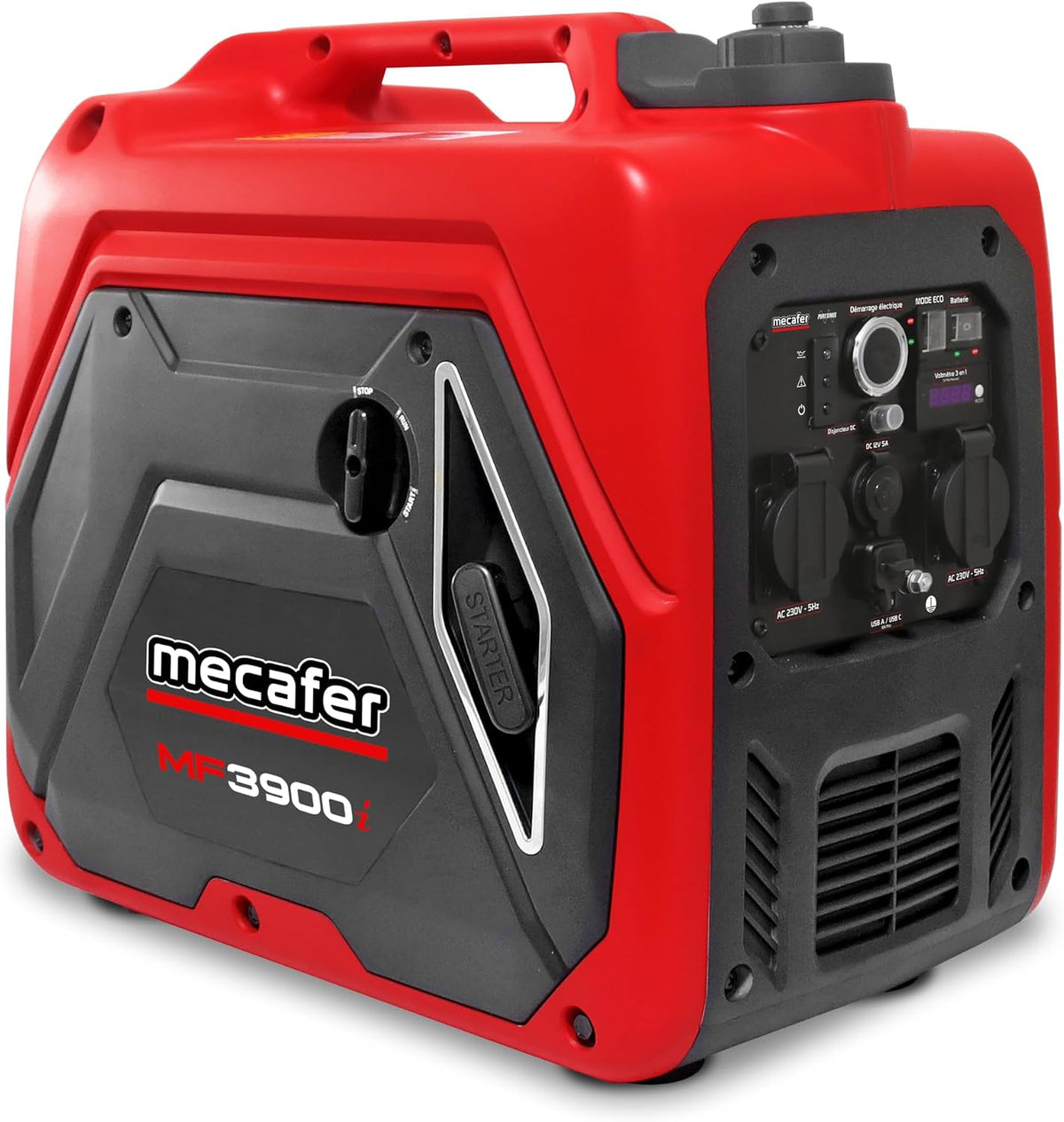 Mecafer groupe électrogène, Rouge/Noir, MF 3900 i