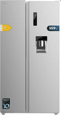 Cecotec réfrigérateur, 559 L, 177 cm, 90 cm, Argenté, Américain Bolero CoolMarket SBS 559 Inox E, Classe E