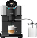 Cecotec machine à café, 1450 W, 290 g, 1,5 L, 600 ml, Noir, Cafetière tactile super-automatique Cremmaet Spin. Expresso
