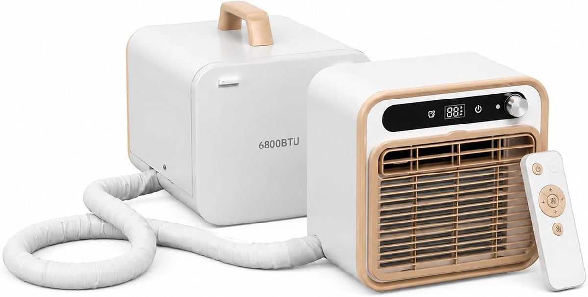 Climatiseurs portables WEIMILOR, 6800 BTU, 1500 W, Blanc, Climatiseur Split Portable, Puissance de Refroidissement