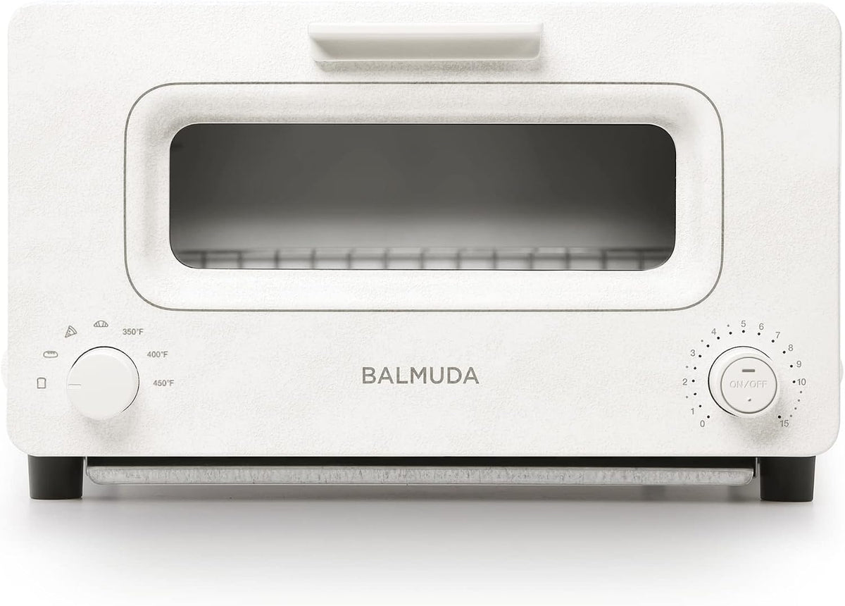 table de cuisson BALMUDA, Blanc, The Toaster, Four à vapeur, 5 modes de cuisson, Pain sandwich, pain artisanal