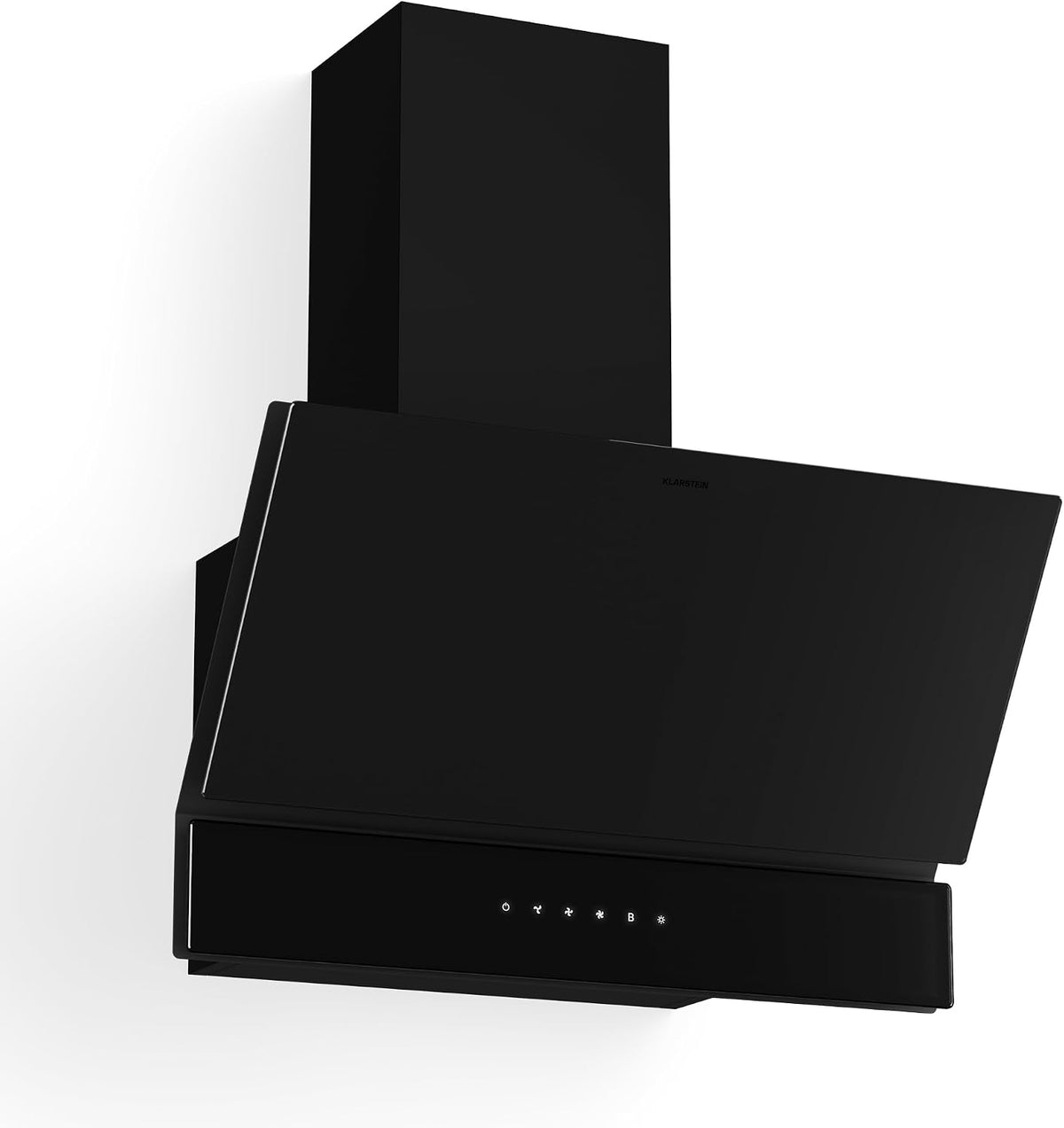 KLARSTEIN hotte aspirante, 60 cm, 820 m, Noir, Velaire - Hotte Décorative, Classe A++, Commandes Tactiles