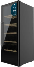 Cecotec Caves à vin autoportantes, 128,5 cm, 201 Litres, 41 dB, Noir, Cave à Vin 98 Bouteilles Bolero GrandSommelier 98000 Black. Cave à vin e