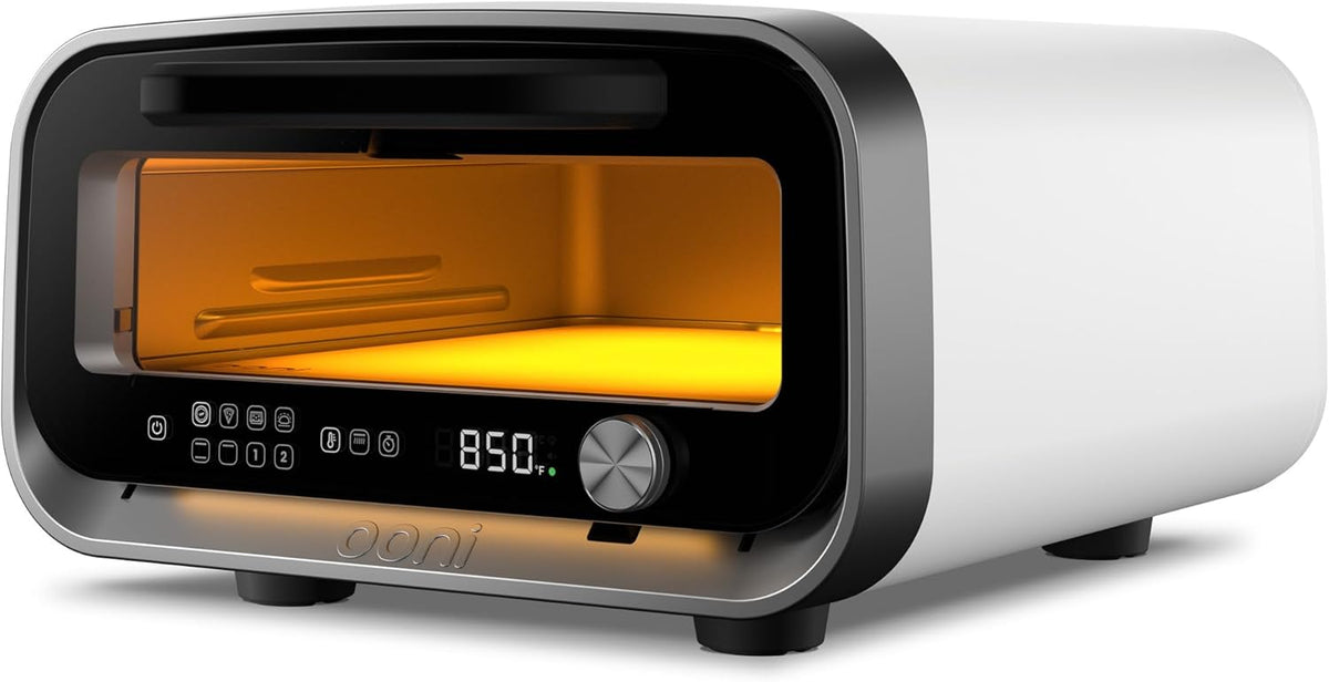 Ooni four à pizza, 30 cm, Blanc, Volt 2 Électrique, Jusqu'à 450°C, Pizza Intelligence, Cuisson en 90 Secondes