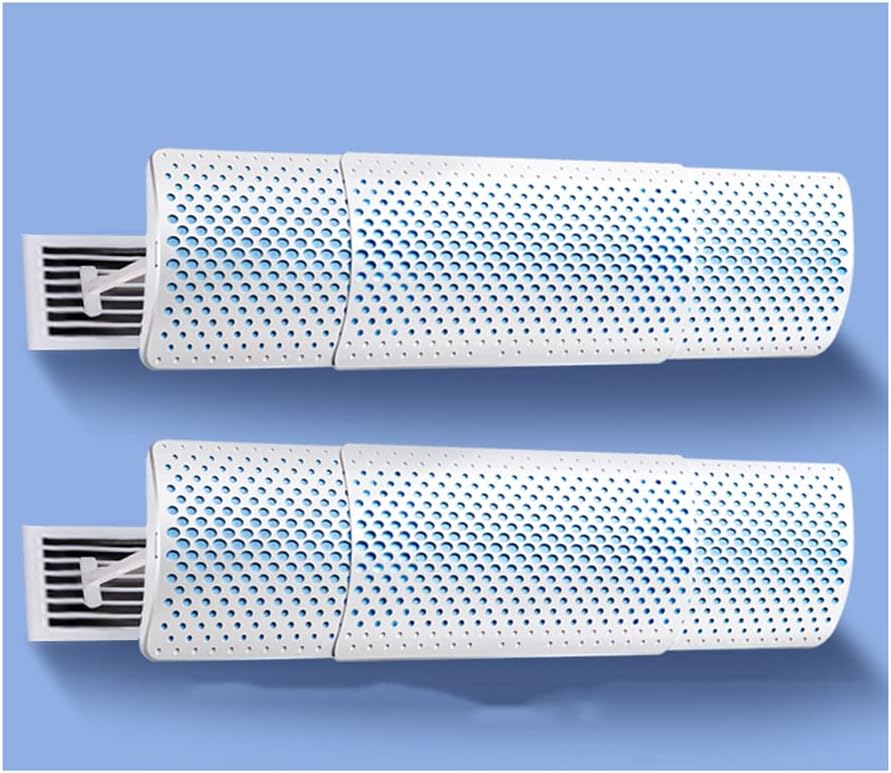 WOTZOV Climatiseurs muraux, largeur 18 cm, longueur 73-106 cm, plastique respectueux de l'environnement, Gris