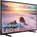 Cecotec téléviseur, 10 W, Noir, TV LED 50' Smart TV A2 Series ALU20050. Résolution 4K UHD, Android 11, Frameless